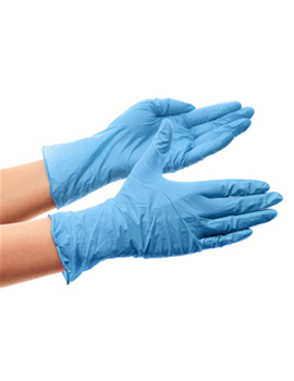 Vinyl Disposable Powdered Gloves Large Blue 1 x 100